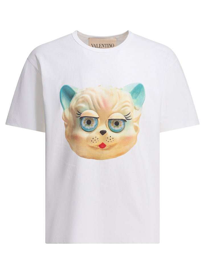 Valentino Le Chat De La Maison T-shirts - White | 1e89770bcbdef6bfbc8c7e35bec3f9f5ec409ac4