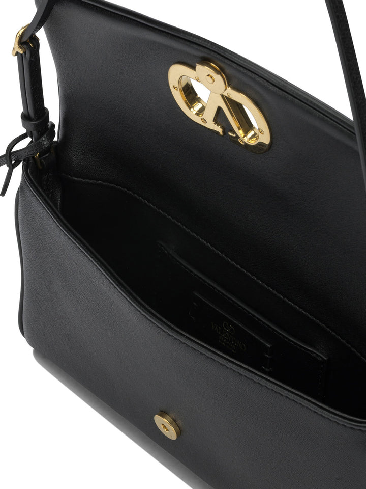 Valentino Garavani Devain Shoulder Bags - Black | 7365aea38ffdb968b9fa597af0fb0c6e9f99f3fb