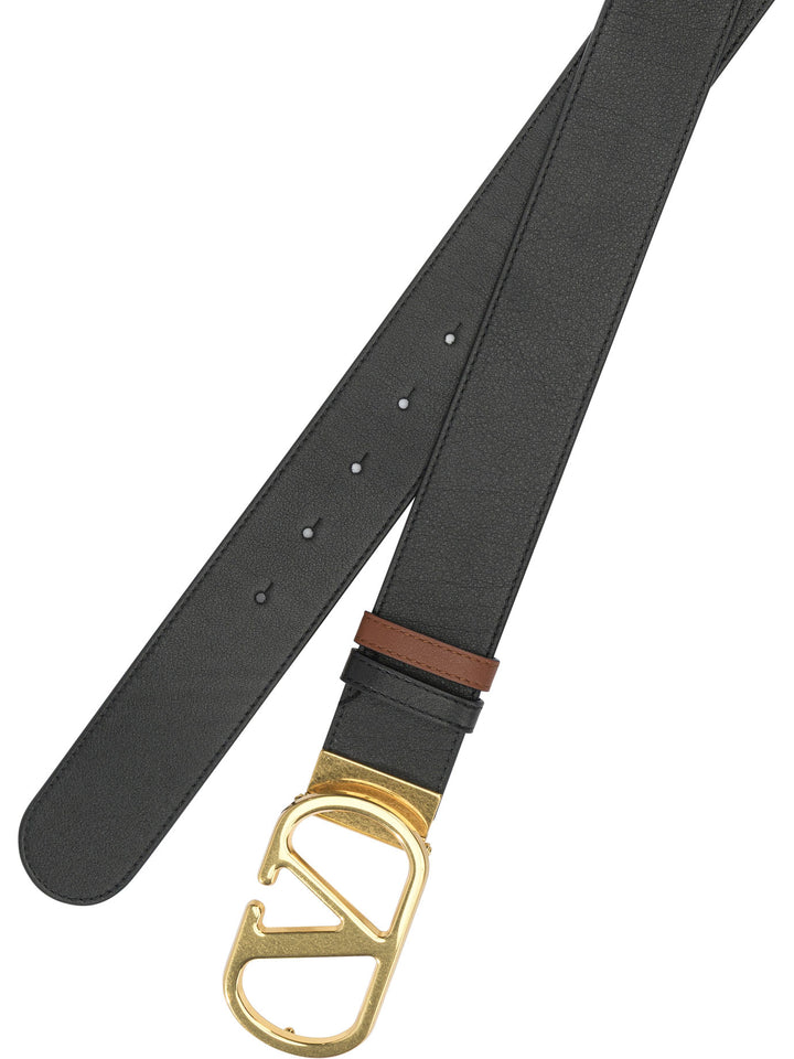 Valentino Garavani Vlogo Signature Belts - Black | 7fd1ca0795c4c2f5f19608720c526975ae9ac819