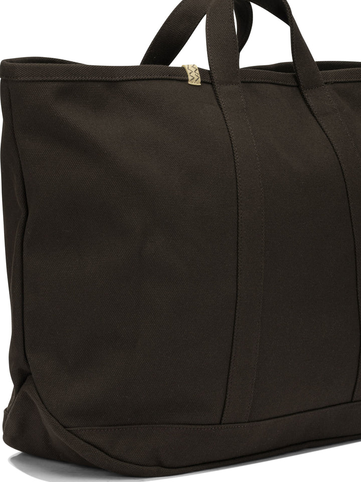 Visvim Canvas Rime Tote L Handbags - Brown | 8c65b2384c8f33e88000ef06c2655e8df214f05b