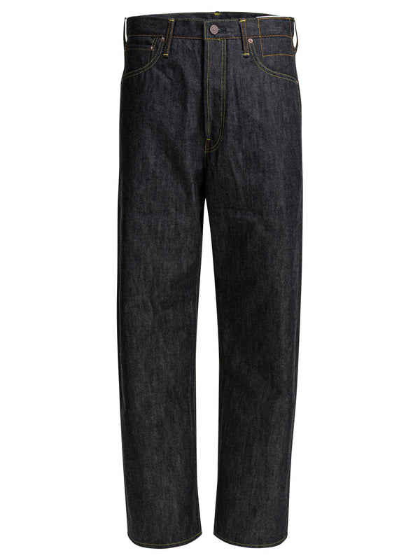 Social Sculpture 01 Wide Raw Jeans Blue