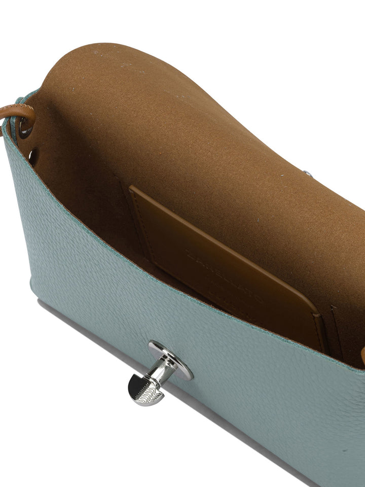 Zanellato Letter® Crossbody Bags - Light blue | 5f77cb71e3e37f994471487acd4552f47ca1e783