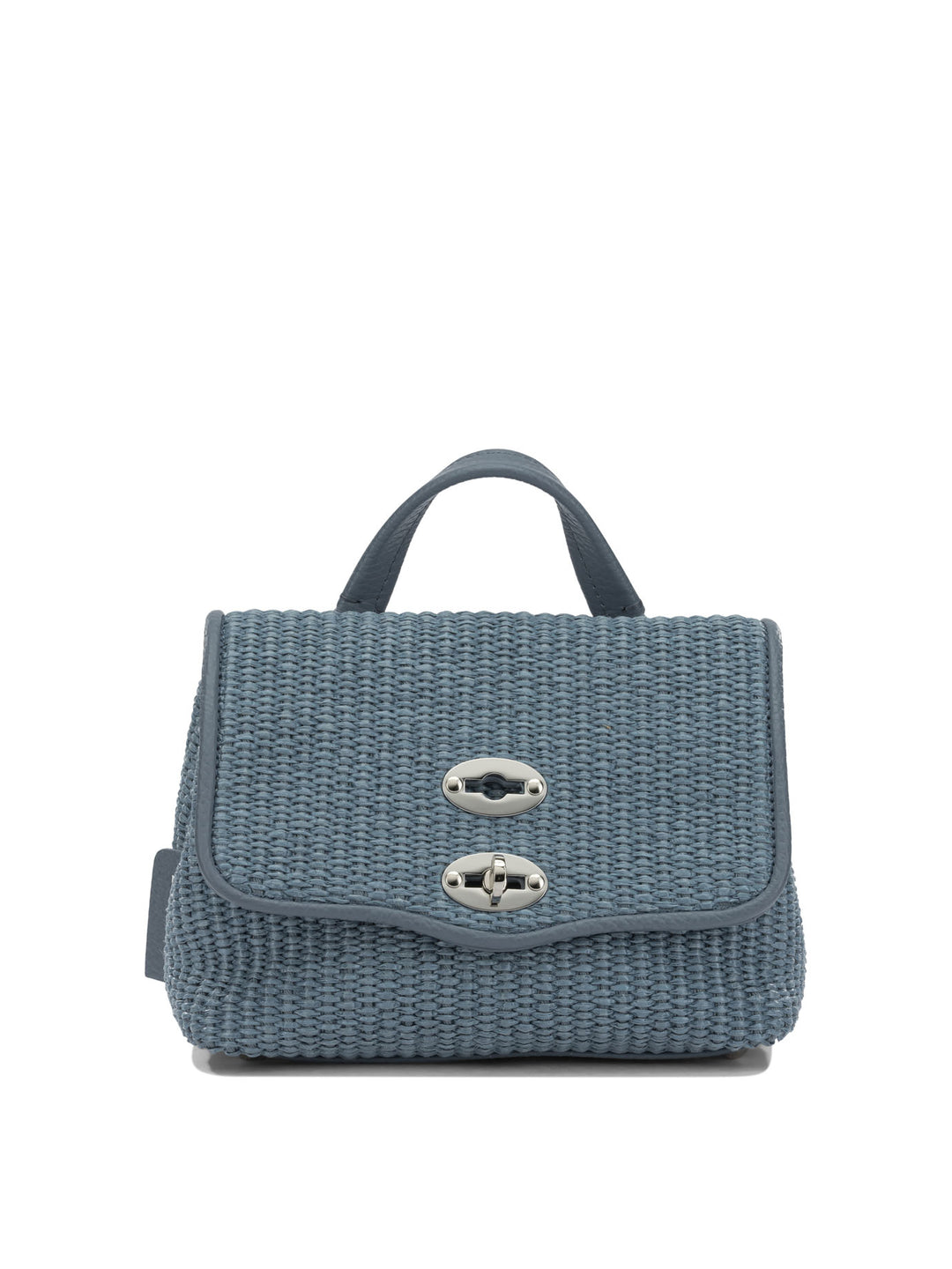 Zanellato Postina® Vimini Baby Handbags - Light blue | 7b1030f7b5de46192ebcdebb498df98bfa53cd7b