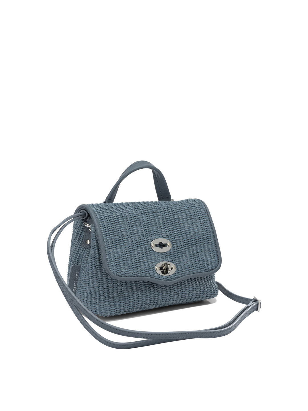 Zanellato Postina® Vimini Baby Handbags - Light blue | d7ce3841be74efe8940afde527ca2b637773d7c7