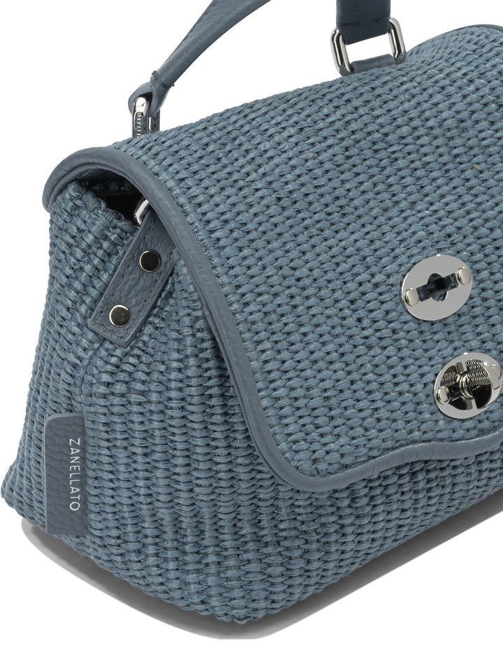 Zanellato Postina® Vimini Baby Handbags - Light blue | 4fe6886d1e68c8e9517a952d81945018335db5ac