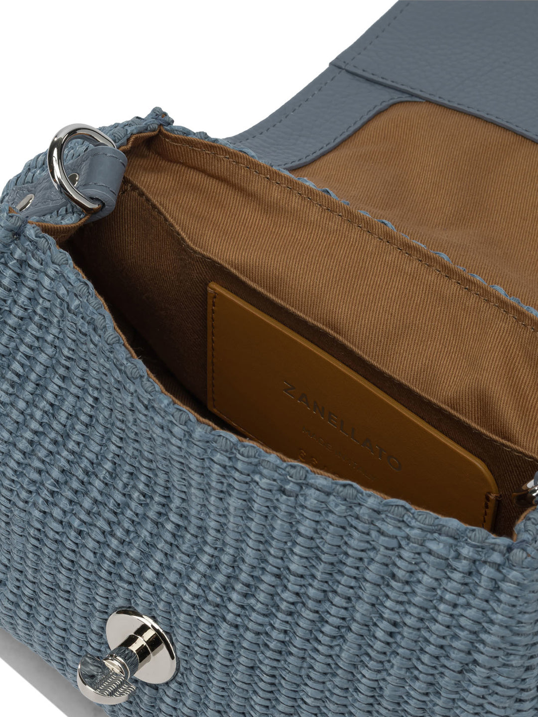 Zanellato Postina® Vimini Baby Handbags - Light blue | 89d6413622fb2fa4f1d34fb177925983e45df7d4