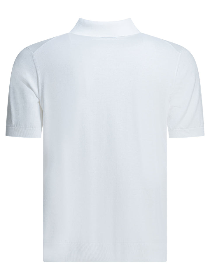 Zegna Premium Cotton Polo shirts - White | 02ac48b6d446864237bd2926372a9dc64af12d3c