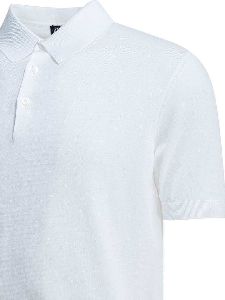 Zegna Premium Cotton Polo shirts - White | e8bd40c519be991a88e0d5e03db41d753fa24a00