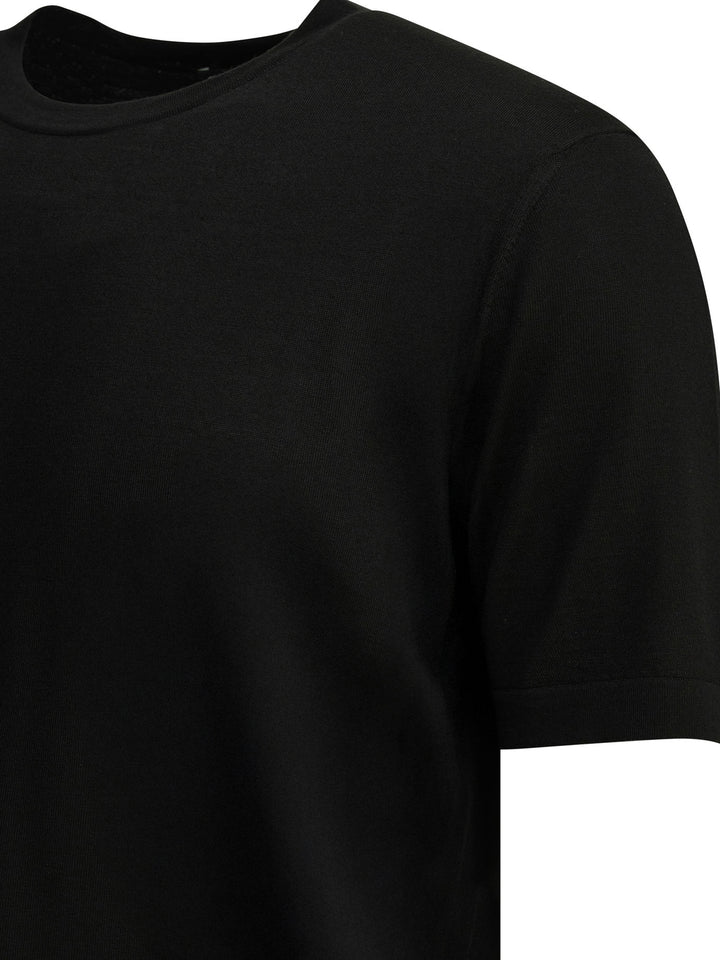 Zegna Crew-Neck T-Shirt Polo shirts - Black | 7b56c457cc1a68bafbfcb60e6de9eec846723ea5