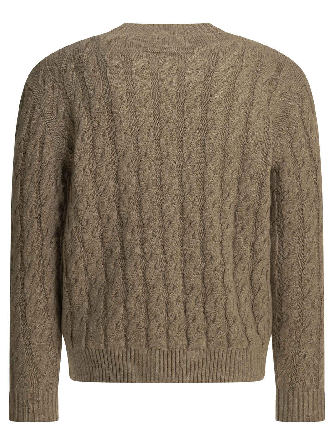 Zegna Crew-Neck Sweater Knitwear - Beige | 6df0c902c80adf287bebaf76d7000b5dd43c2377