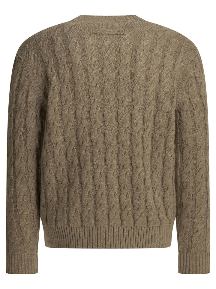 Zegna Crew-Neck Sweater Knitwear - Beige | 6df0c902c80adf287bebaf76d7000b5dd43c2377
