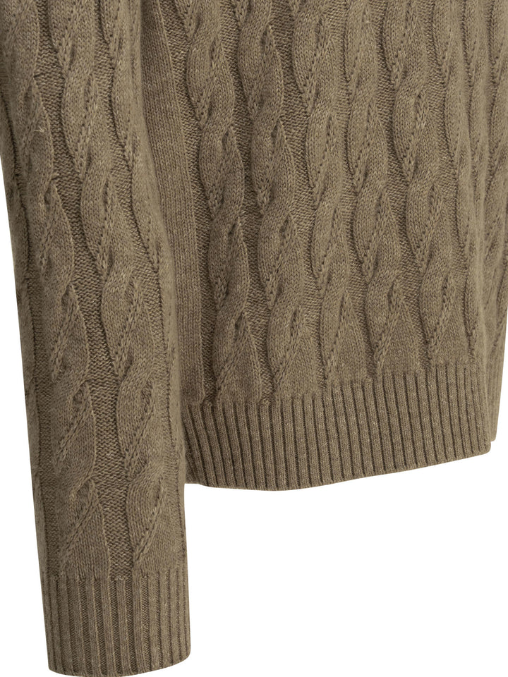 Zegna Crew-Neck Sweater Knitwear - Beige | 446d38e968b6604798e52fd786a0c82033ae6a89