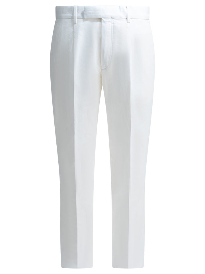 Zegna Tailored Pants Trousers - White | 59ccf49bf8af31dfa1814cb73ba30eb5dae05f7c