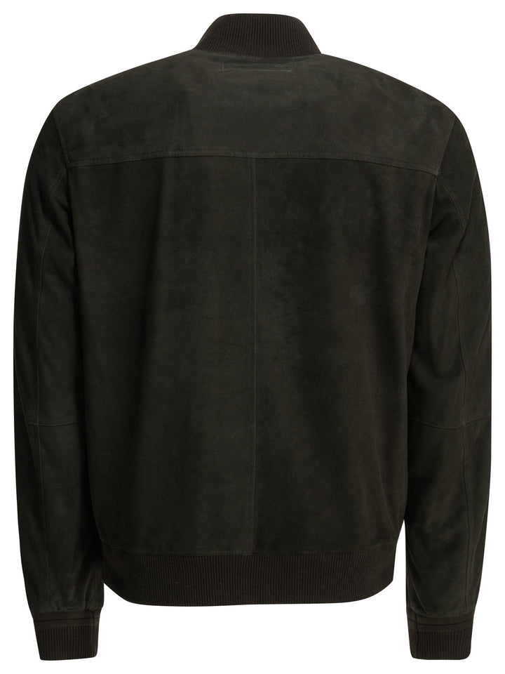 Zegna Suede Jacket Jackets and Coats - Brown | 87dbbd53262c7dfc00077b574b7fce312f1caef4