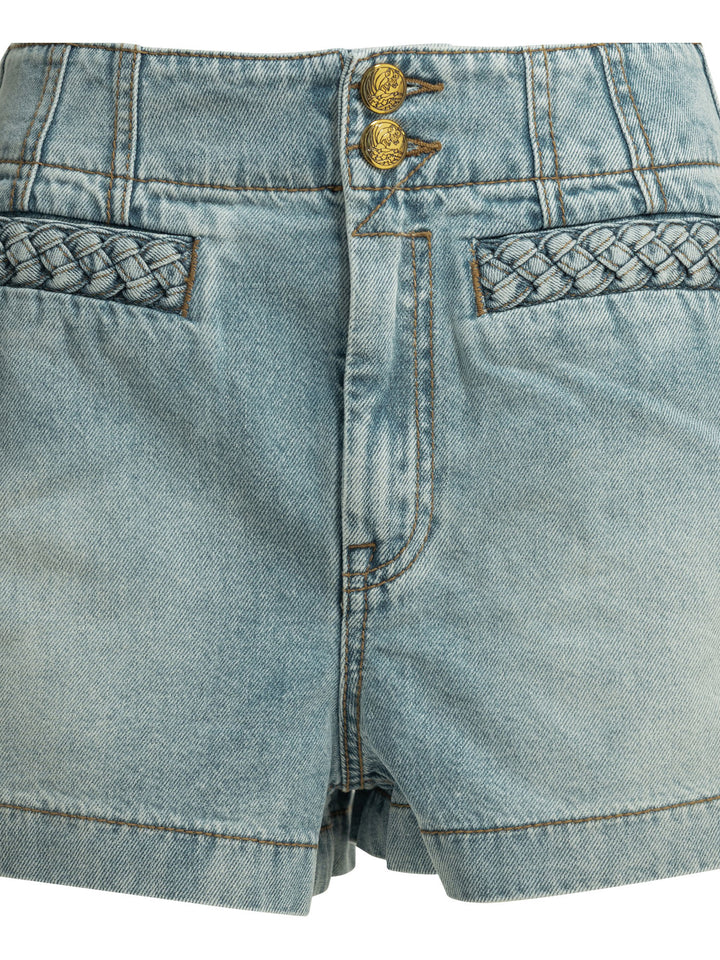 Zimmermann Wanderlust Shorts - Light blue | 5993e5230f12ff9e41b83d4a957397c0299ff0f6