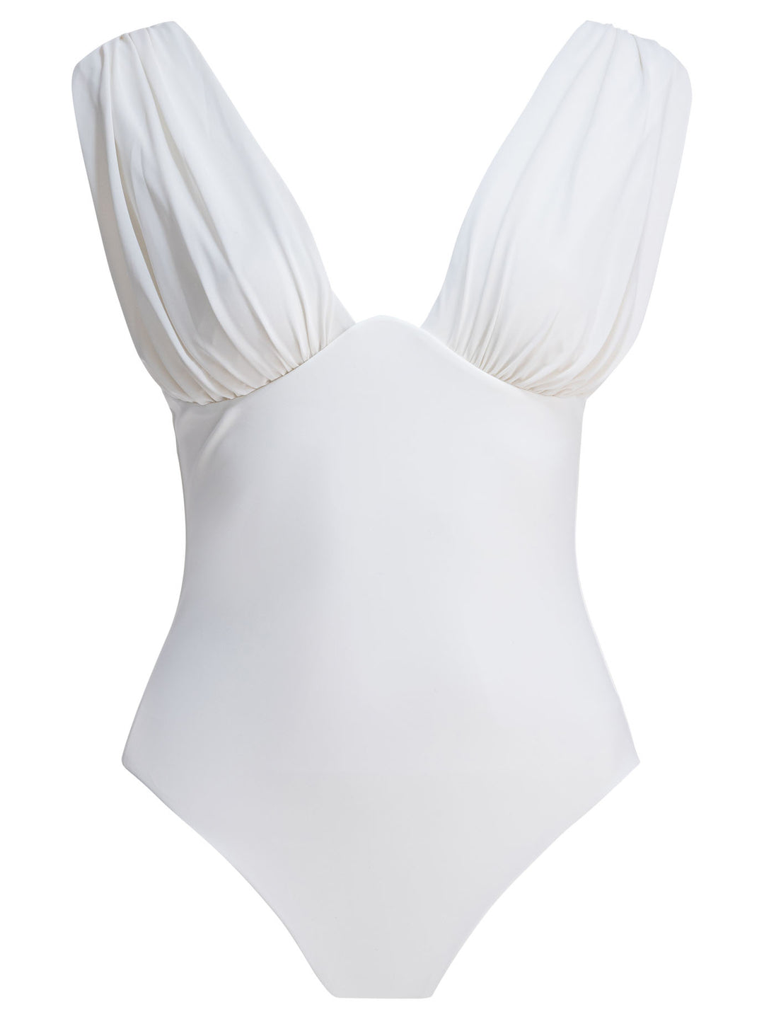 Zimmermann Draped One-Piece Swimsuit Swimwear - White | bb7c1c8028b635b8ffcb379854dcff800e283df6