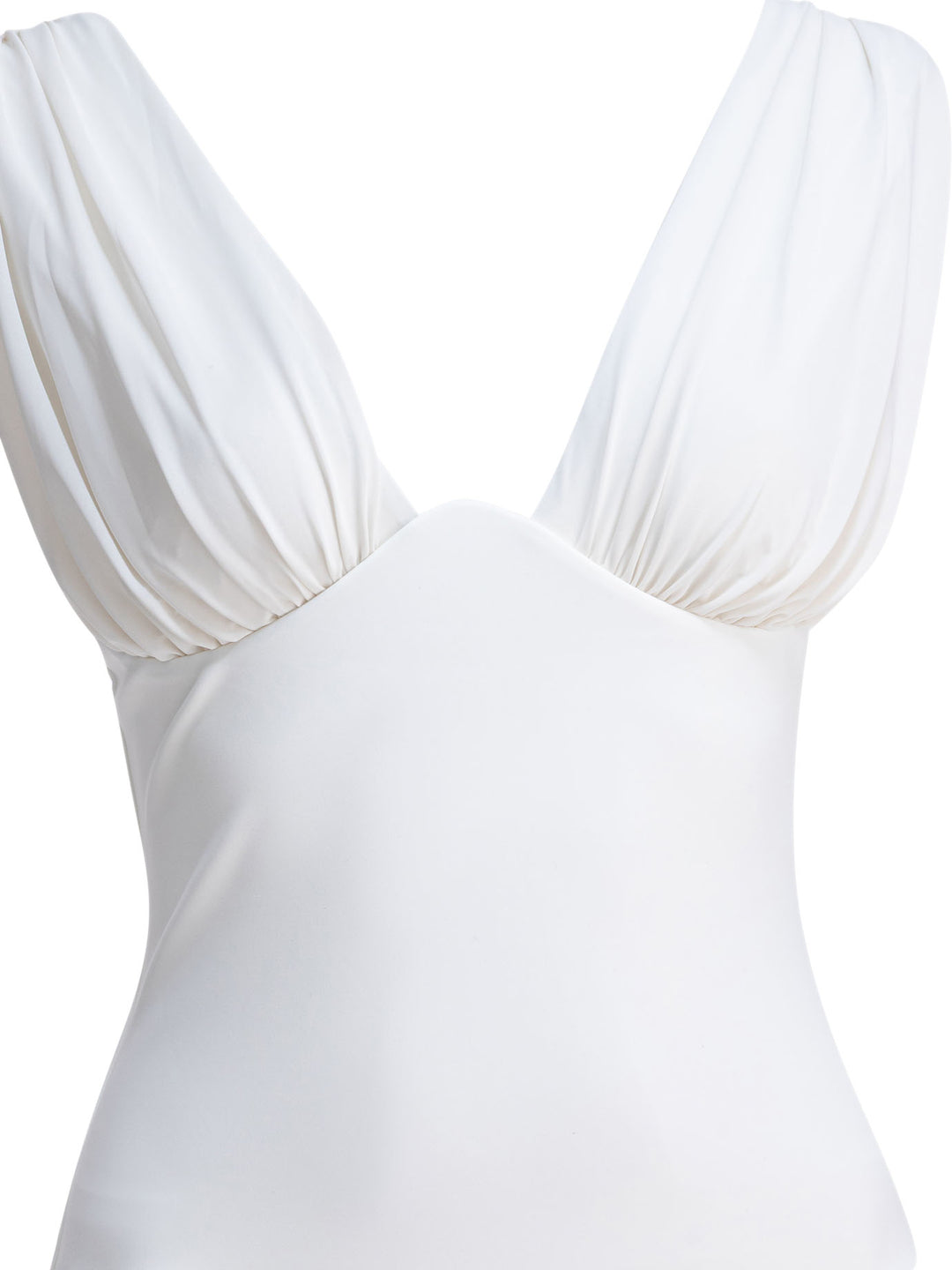 Zimmermann Draped One-Piece Swimsuit Swimwear - White | 44499c8002e5a2862b369a34954a1b928a660908