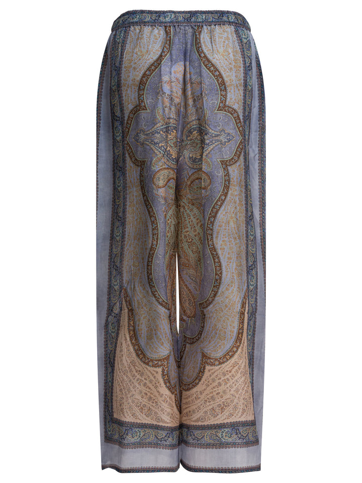 Zimmermann Wanderlust Trousers - Light blue | 4939615c61edb141be1c50edbf965a547488f880