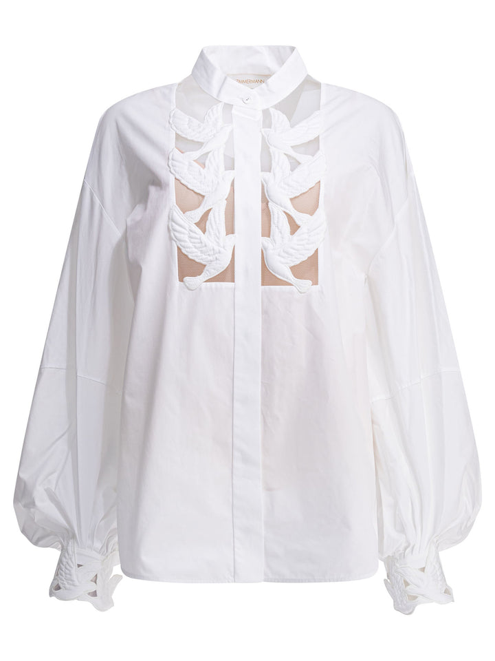Zimmermann Luna Shirts - White | bba7e1590b3b43256e34f9935757c71cd2c79597