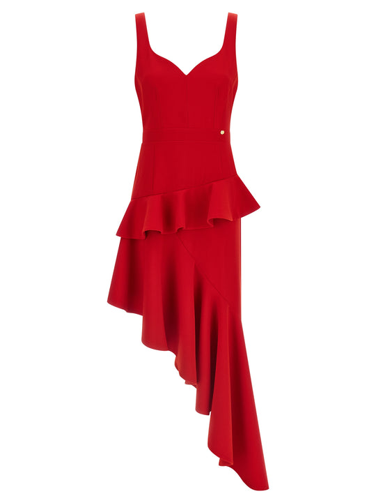 Asymmetrical Dress Dresses Red