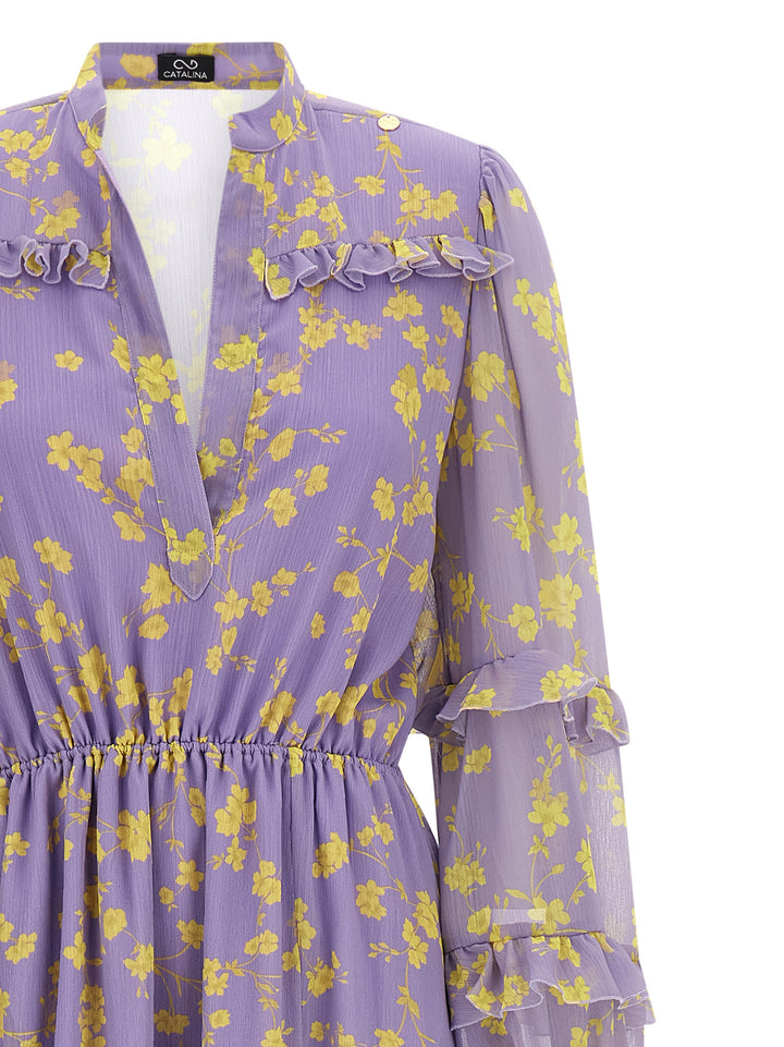 Catalina Chiffon Dress Dresses - Purple | 4c525b1d03af1787217fe29b3937b35c57fde559