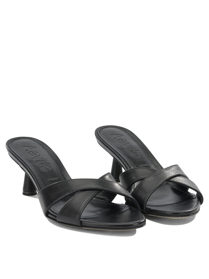 Aeyde Vero 50mm Sandals - Black | c4bc5b408f117e03b4a7c34f101dd3be4dafc755