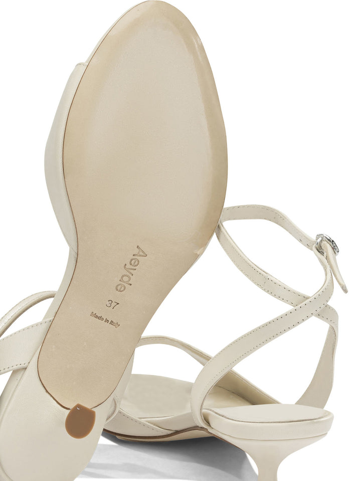 Aeyde Zelia 35mm Sandals - White | 70e162bcf689fc13a59249f81febce68db8ba991