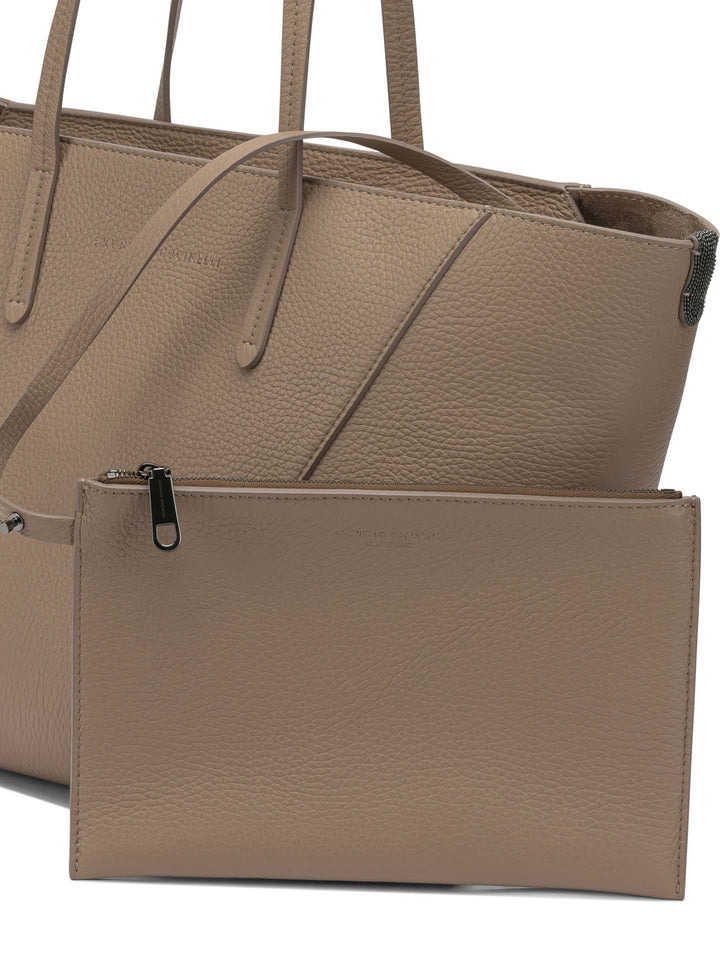 Brunello Cucinelli Bc Duo Handbags - Beige | 4bf73c57e70ae7c40abf51cd8d04fd98cf2daf4c