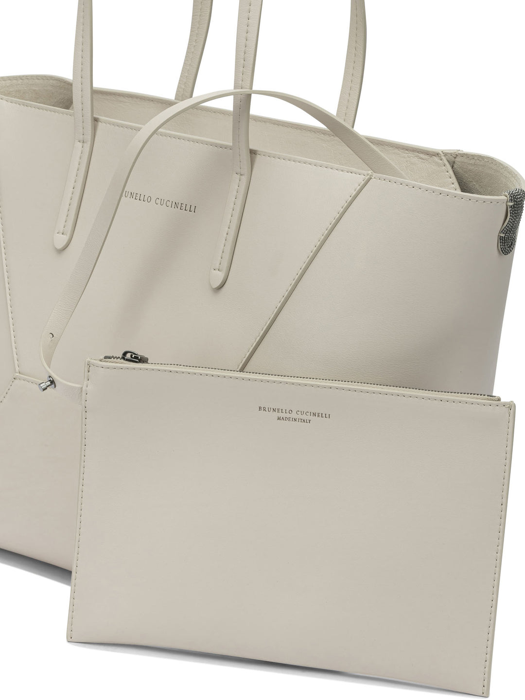 Brunello Cucinelli Bc Duo Shoulder Bags - White | 49c4db45d13168e419cff633b7317be776fb886e