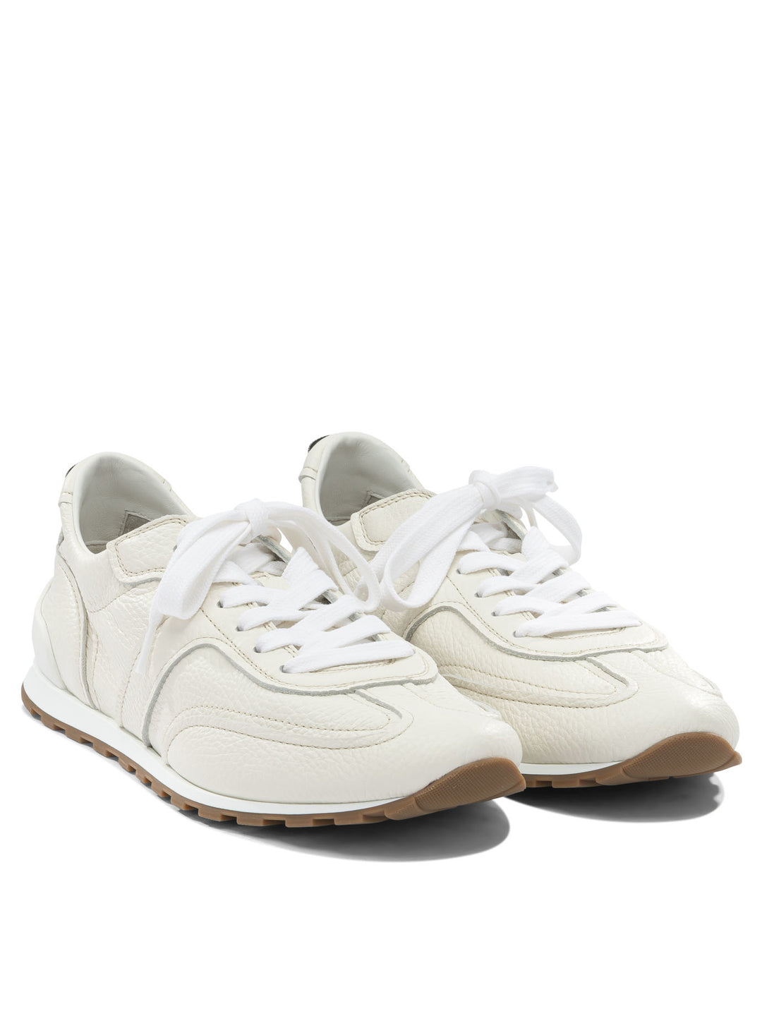 Brunello Cucinelli Shiny Loops Sneakers & Slip-On - White | 2d59ed60250fe2e87889adb90b3498dcecc7769c