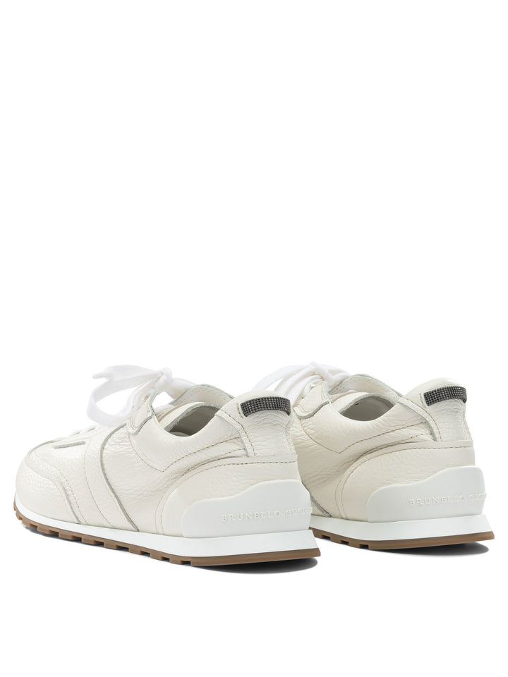 Brunello Cucinelli Shiny Loops Sneakers & Slip-On - White | 7a42cf80d1f8313d5e1b58aa0cf6f37a80d6a094