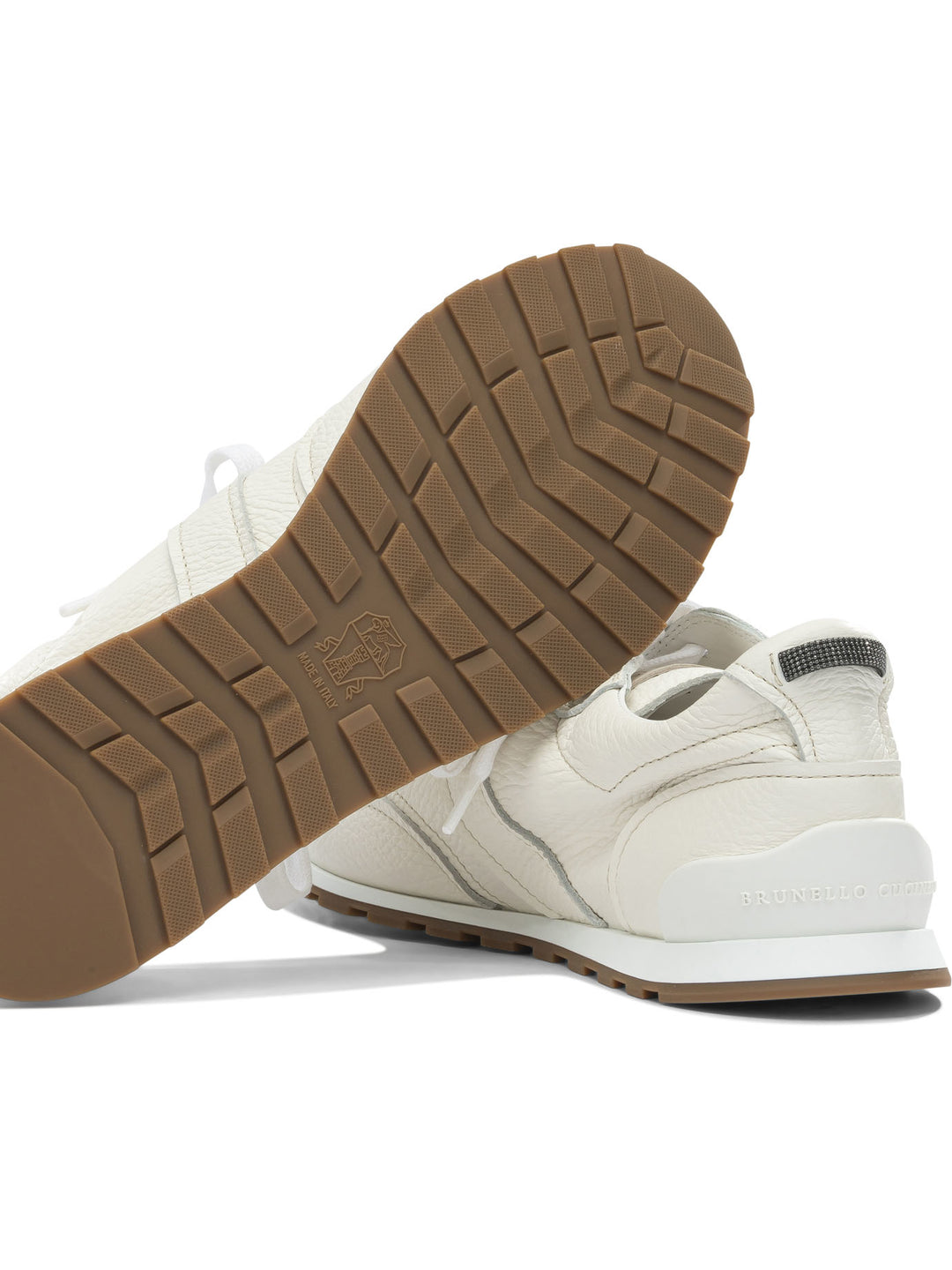 Brunello Cucinelli Shiny Loops Sneakers & Slip-On - White | fc95a182b0067dfb61eea59cad9bd0a6dc645271