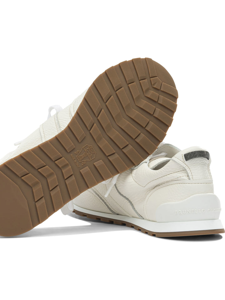 Brunello Cucinelli Shiny Loops Sneakers & Slip-On - White | fc95a182b0067dfb61eea59cad9bd0a6dc645271