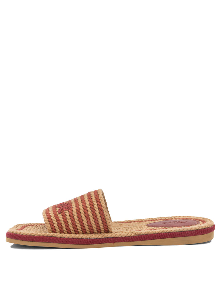 Chloé Sand Sandals - Red | e51130b7c2433d08b404bc203d4fa1afee50d6d2