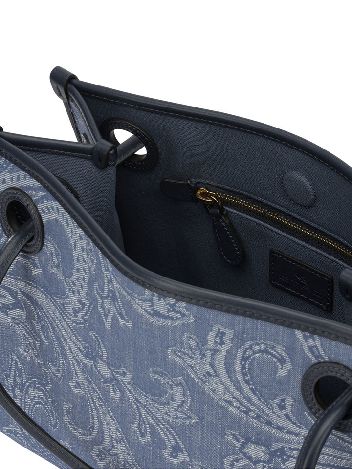 Etro Shopping Eyes Shoulder Bags - Blue | 077a1d6107ab4ae1923d41d5ffd38d823a2a8c36