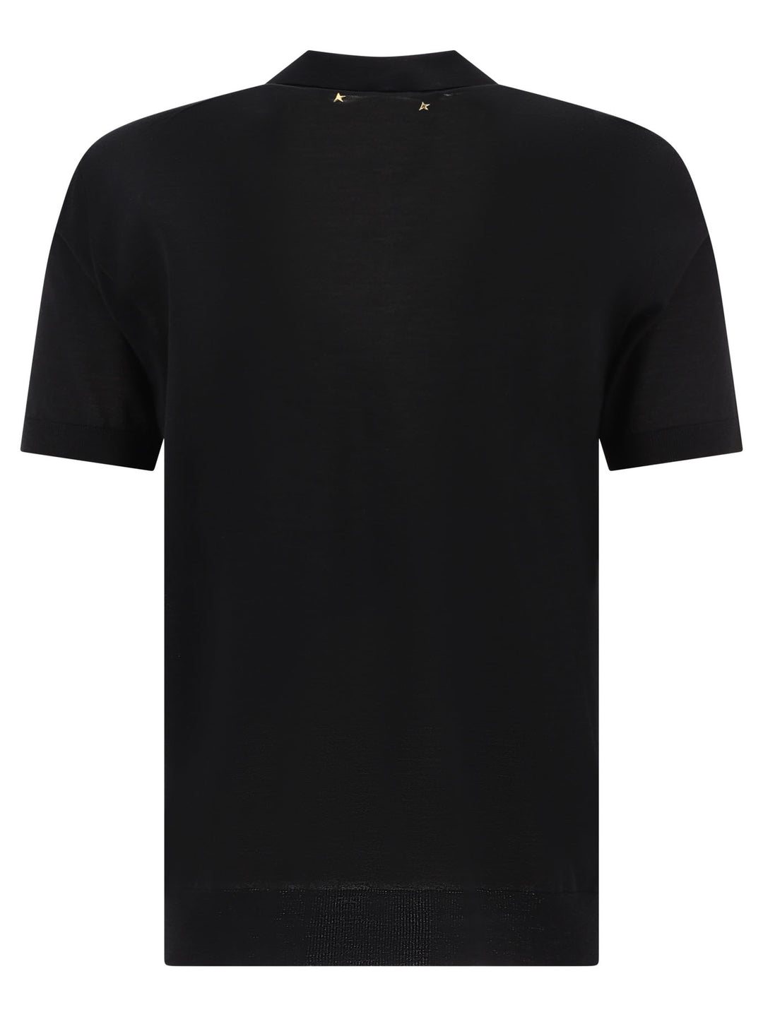 Golden Goose Merino Wool Button-Down Polo Shirt Polo shirts - Black | b053d92f42f5175163f2812ab284f47ece36edb3
