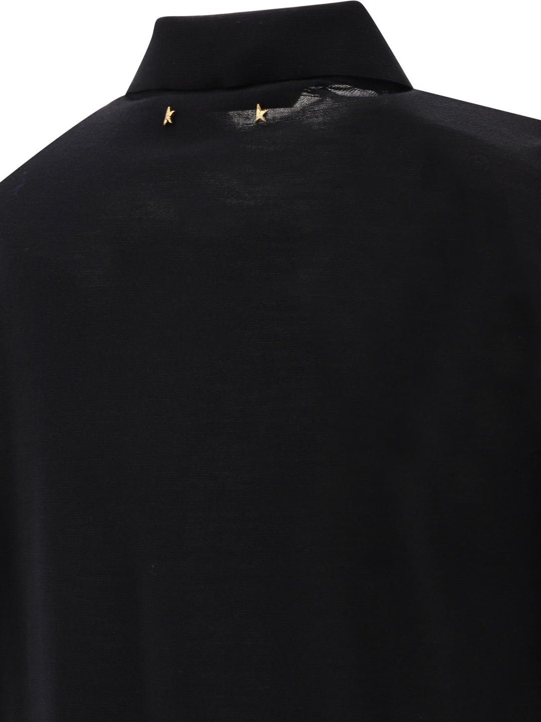Golden Goose Merino Wool Button-Down Polo Shirt Polo shirts - Black | f2ad209c5c53f43e776187d15eb91efcc8232d20