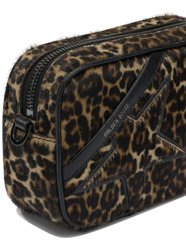 Golden Goose Mini Star Crossbody Bags - Brown | d4002b0cdffb1a1c323c9536389e5b3403a9ddc6