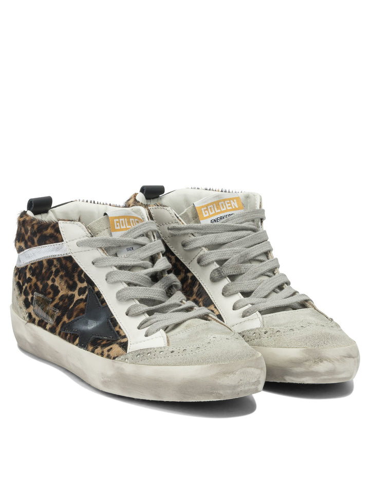 Golden Goose Mid Star Sneakers & Slip-On - Brown | 37b2698bbae82b55a93e54b354a85ad25f32a604