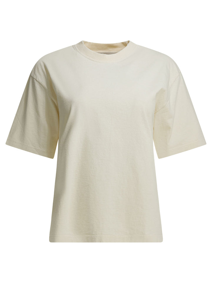 Golden Goose Crew Neck T-Shirt With Reverse Logo T-shirts - White | fe5458faa23c9a66435c223f56d1b038c173be08