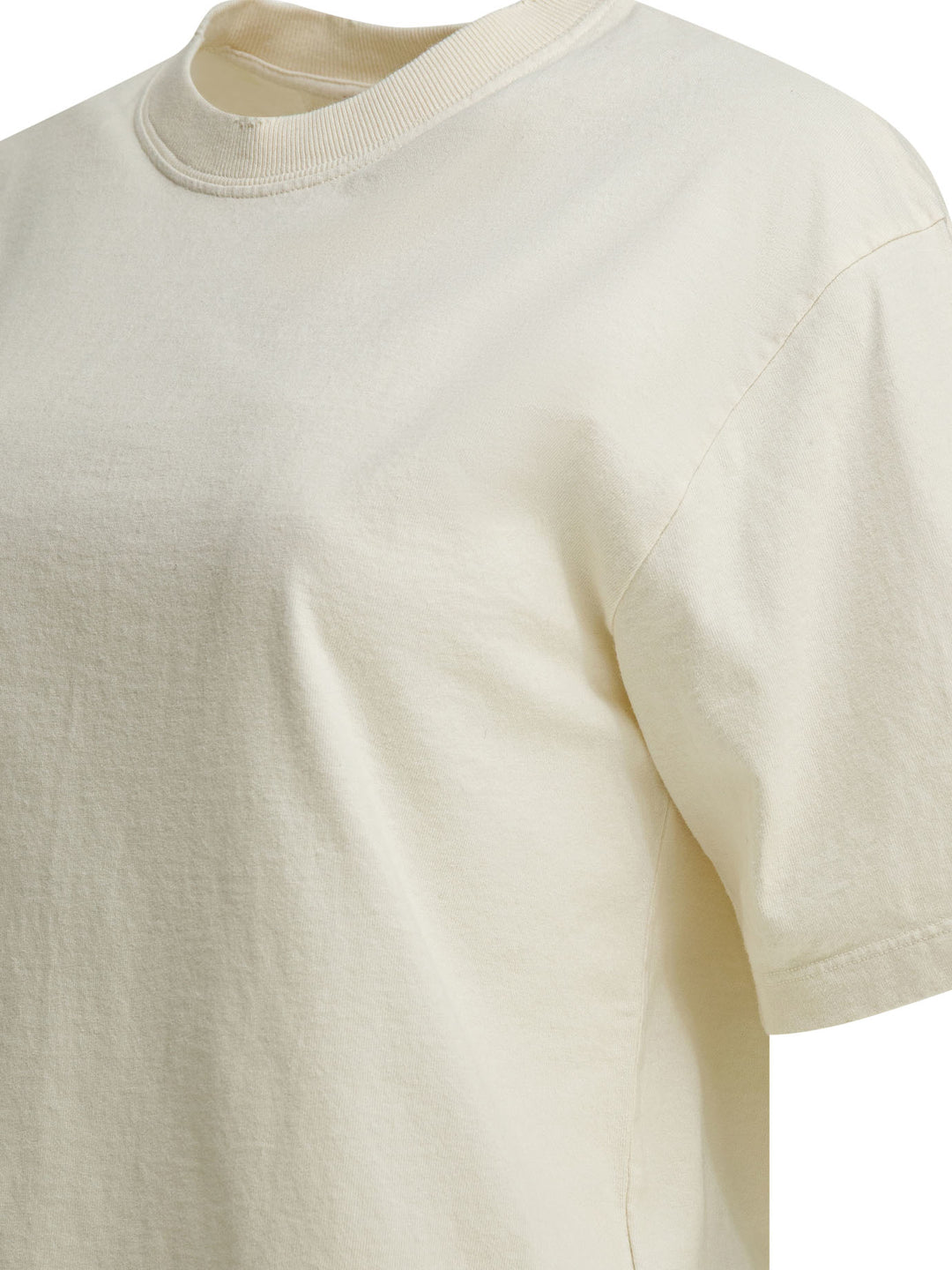 Golden Goose Crew Neck T-Shirt With Reverse Logo T-shirts - White | 1d45cd10f90939b8bb786769a171da9415e94a01