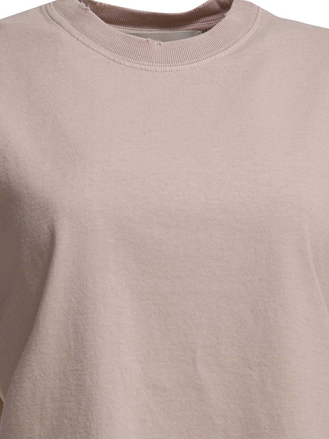 Golden Goose Crew Neck T-Shirt With Reverse Logo T-shirts - Pink | ff6b5494ab9544c1893e53fcb966433f3ef07c53