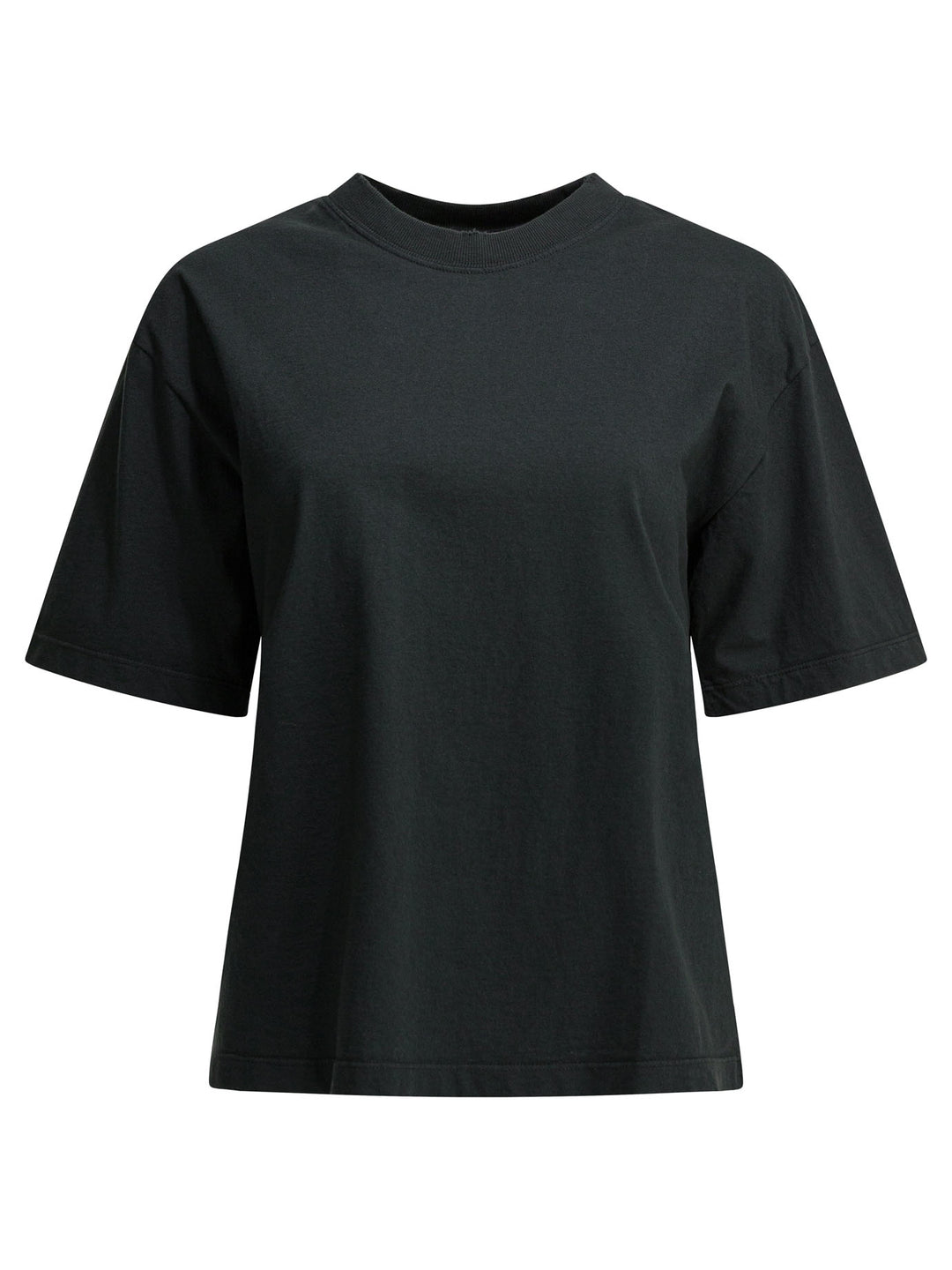 Golden Goose Crew Neck T-Shirt With Reverse Logo T-shirts - Black | 6274265e0427e2e14a97e5aeacf1a0665fd6a8f2