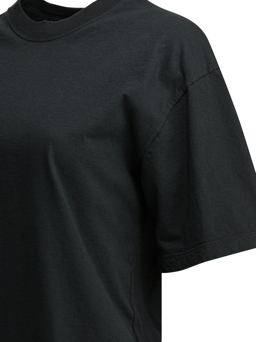 Golden Goose Crew Neck T-Shirt With Reverse Logo T-shirts - Black | 141175302082a6fc74aa9bc2f3b746d3544febdb