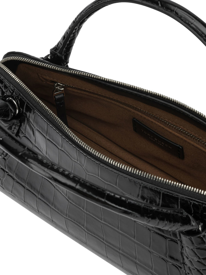 Tory Burch Lock In Handbags - Black | f3fe07f3c93593f2810e3fe936604f0ed2193be1