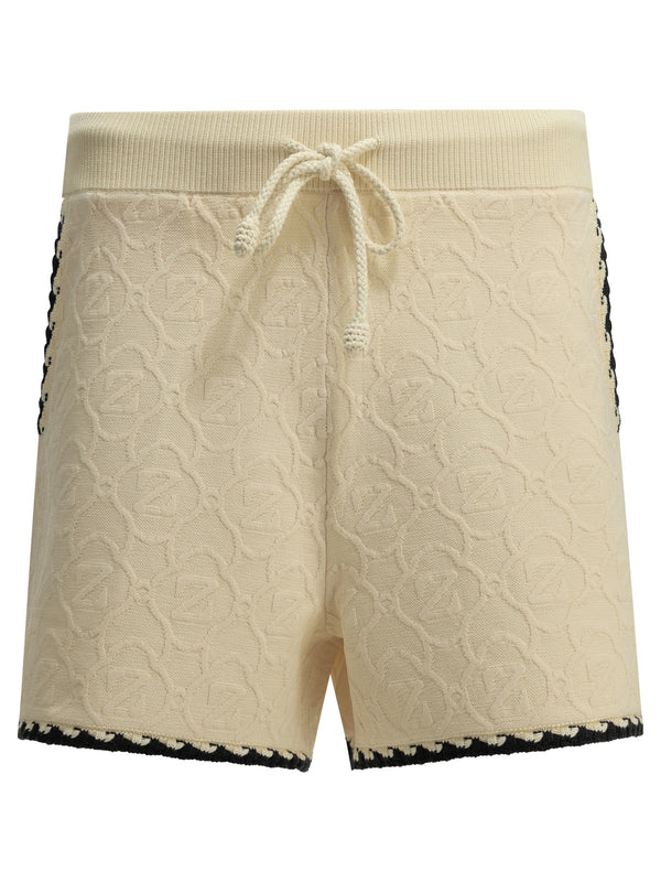 Fairlight Jacquard Shorts White