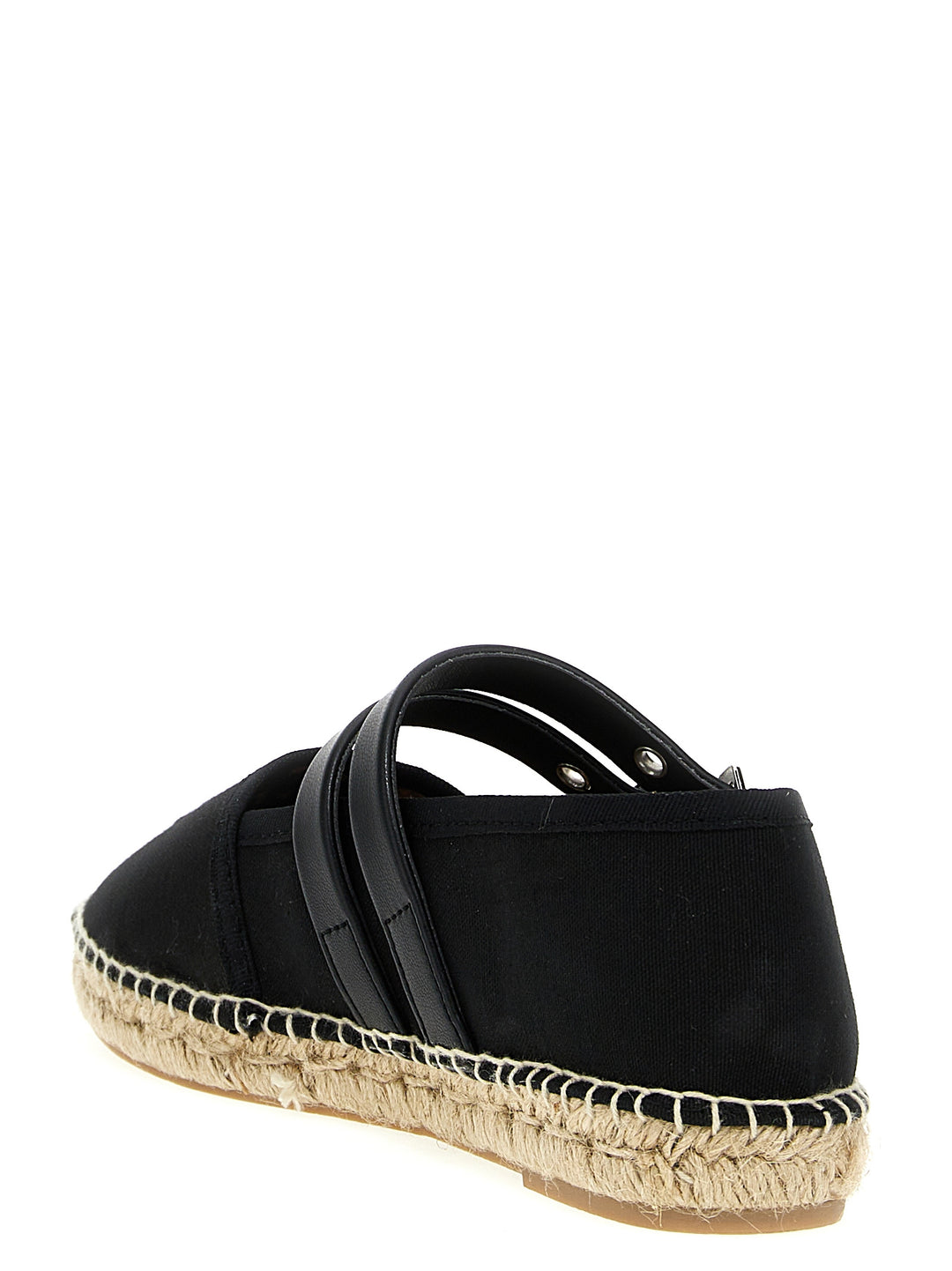 Espadrilles Straps Flat Shoes Black