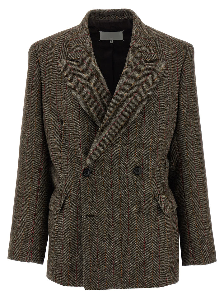 Maison Margiela Tweed Blazer BlazerS - Brown | 80df7cd648aad07724ca543fc9143ed6b049d39c