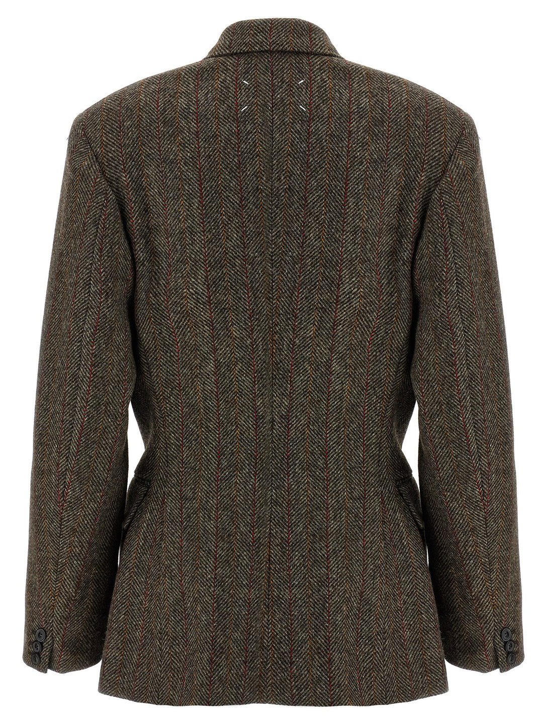 Maison Margiela Tweed Blazer BlazerS - Brown | 7a4ee0479fbf9dd5f7a21ab9e18608a69dc493b3