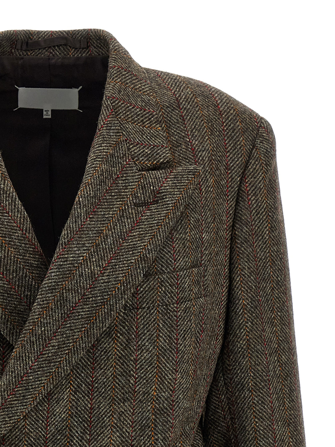Maison Margiela Tweed Blazer BlazerS - Brown | e825115ee823779f53f1a597e0b0d6e26becb043